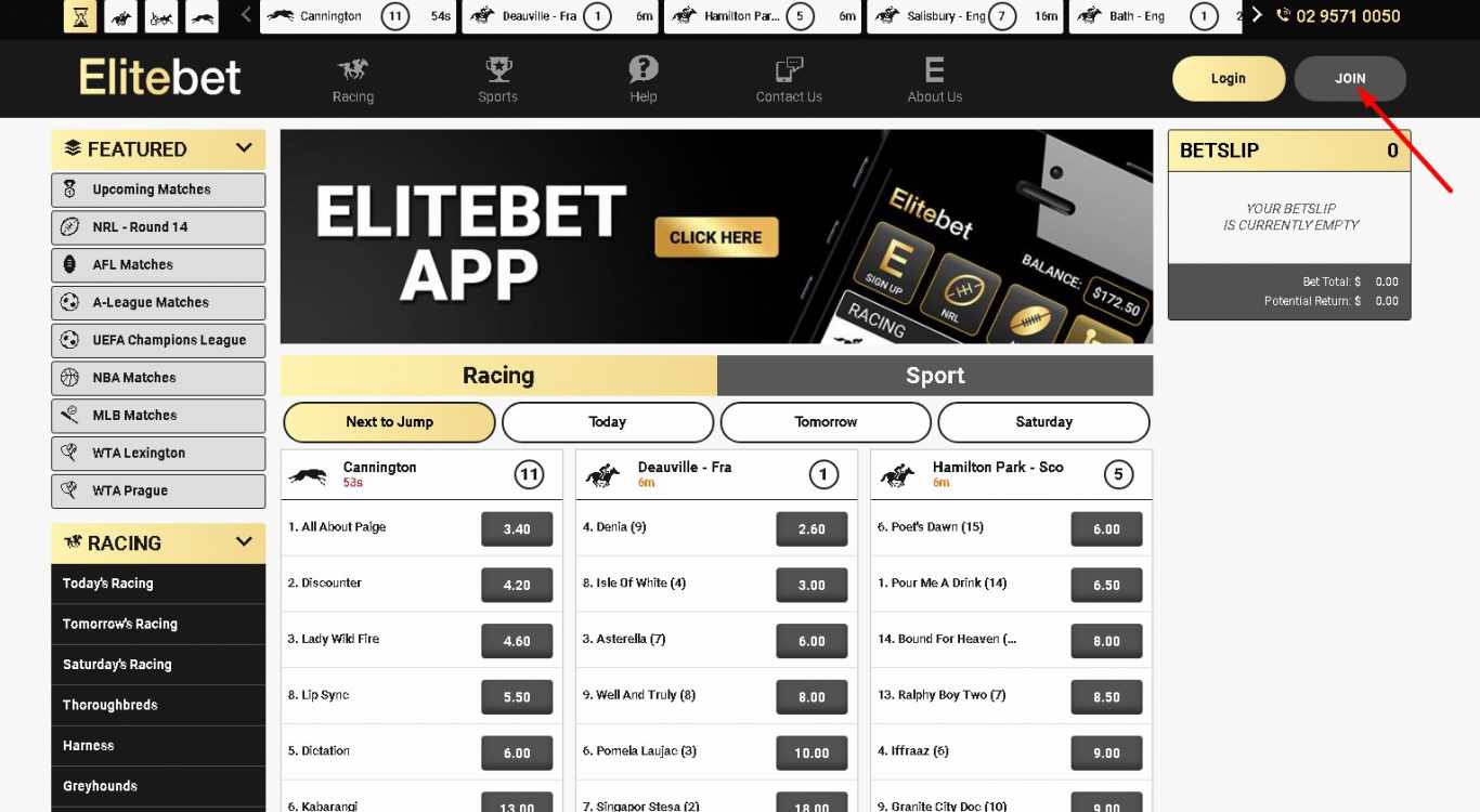 Elitebet login